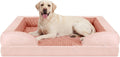 INVENHO Jumbo Orthopedic Dog Bed for Extra Large Dogs, Waterproof, Egg-Crate Foam Dog Couch Bed with Washable Removable Cover, Waterproof Lining and Nonskid Bottom