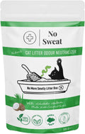 No Sweat Activated Carbon Cat Litter Odour Neutralizer-Made Of Coconut Shell-All Natural-No Chemical,Toxic Ingredients-Unscented-Planet Friendly-Economy Pack-500 GR- Packing May Vary