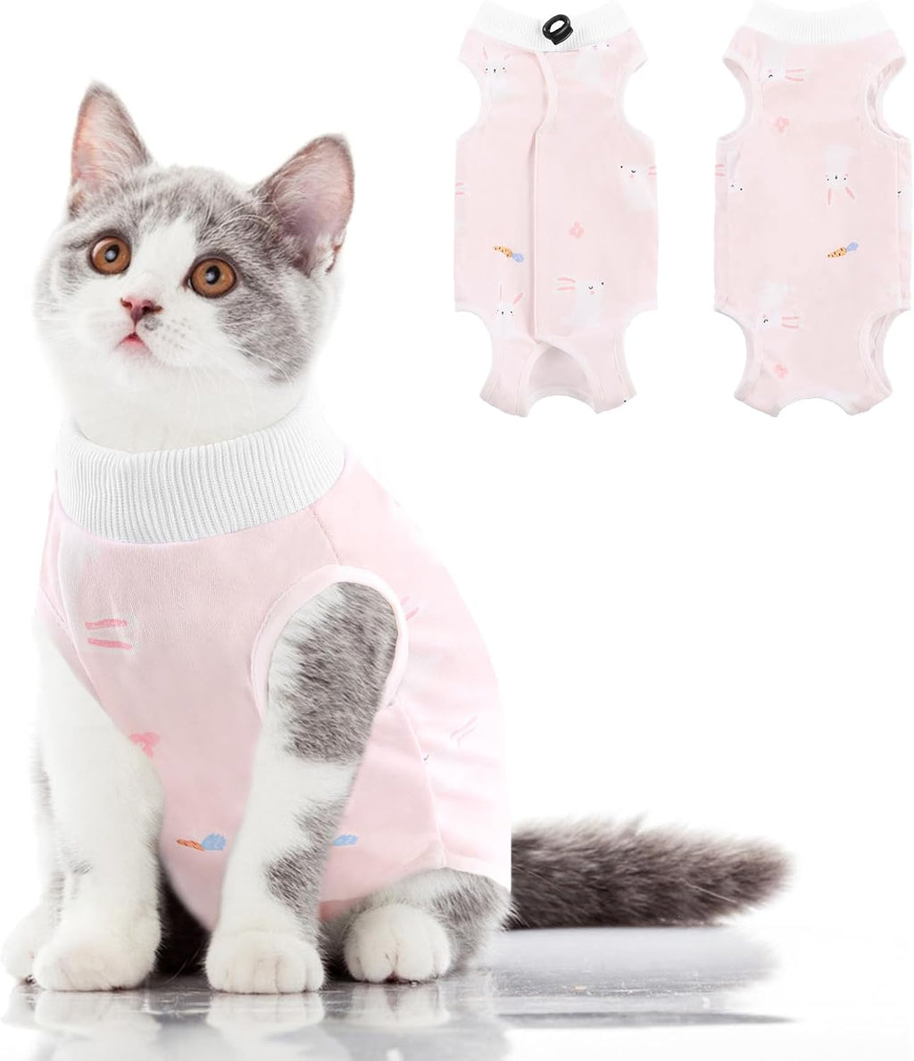 Cat Recovery Suit, Soft Kitten Onesie for Cats After Surgery Female
