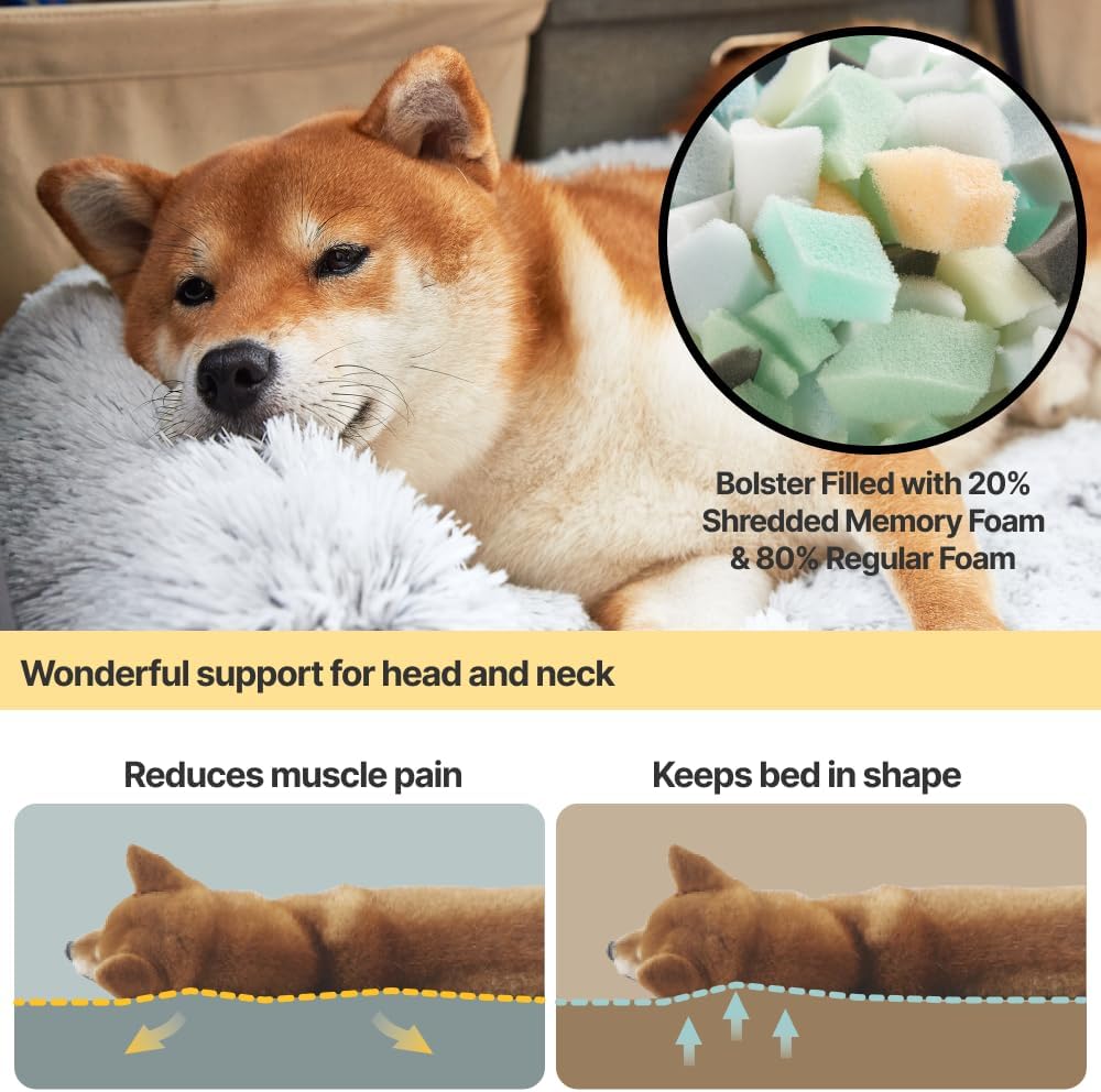 Codi Dog Couch Bed, Sofa Cover Mat, Ash Brown, 41 x 37 x 6 Inch
