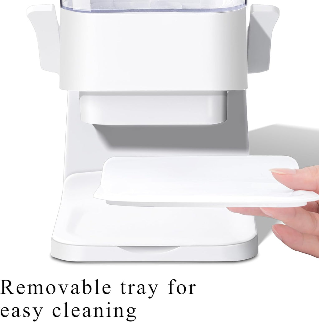 Cereal Dispenser Countertop, 5L Cereal Containers Storage Dispenser for Pantry, Large Dry Food Cereal Dispenser, Not Easy to Crush Cereal, Can Hold Oatmeal, Candy, Snack, Grain, Pet Food (White, 3Pc)