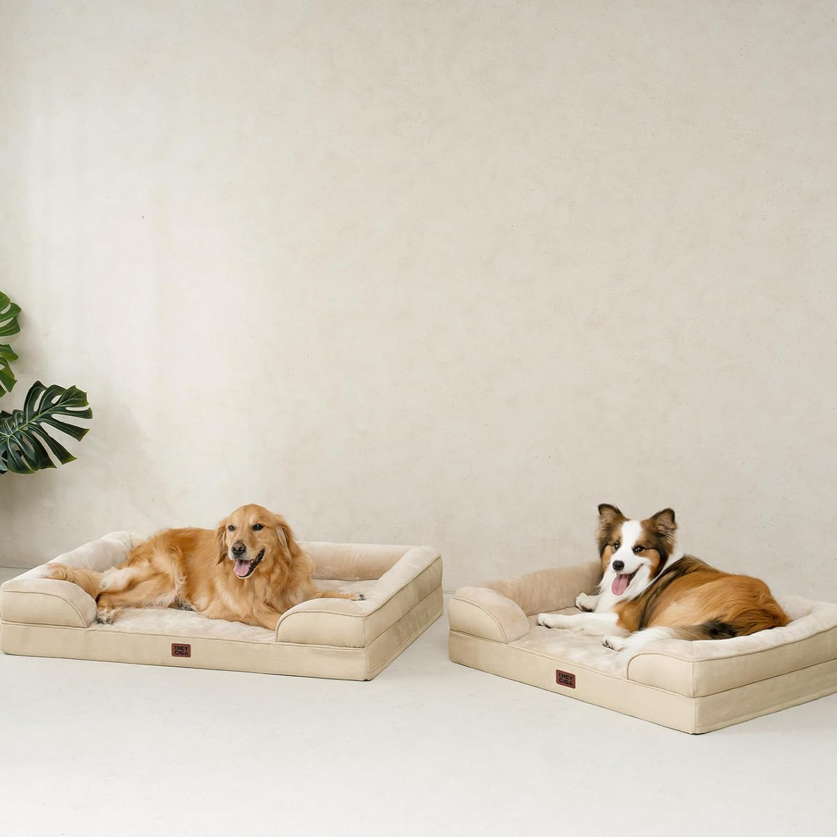 EHEYCIGA Orthopedic Small Dog Bed, Waterproof Memory Foam Washable Pet Beds