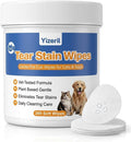 Dog Eye Wipes, 200 Count, Soft Round Tear Stain Pads