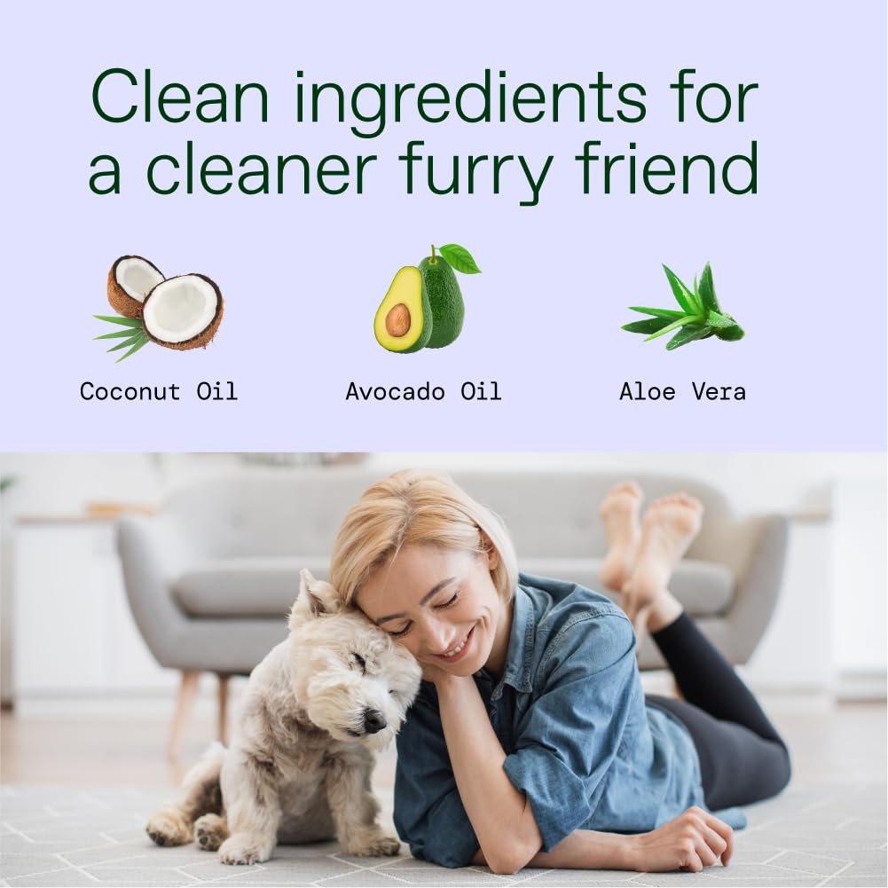 ALŌH Hypoallergenic Multi-Purpose Pet Wipes, All-Natural & Unscented | Grooming & Cleaning Wipes for Paws, Butt, Face & Body - Sensitive Skin Safe with Coconut & Avacado Oil - 50 Wipes
