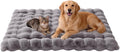 SOMAHE Plush Dog Bed Mat, Machine Washable, Large 35x27 Dark Grey