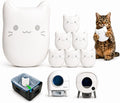 ProGuard® 6PCS Pets Deodorizing Pods for Cumrige Self Cleaning Litter Box, Odor Remover for Fumoi Automatic Cat Litter Box, Camellia Flower Scented, Long-Lasting Fragrance, Keep Home Fresh