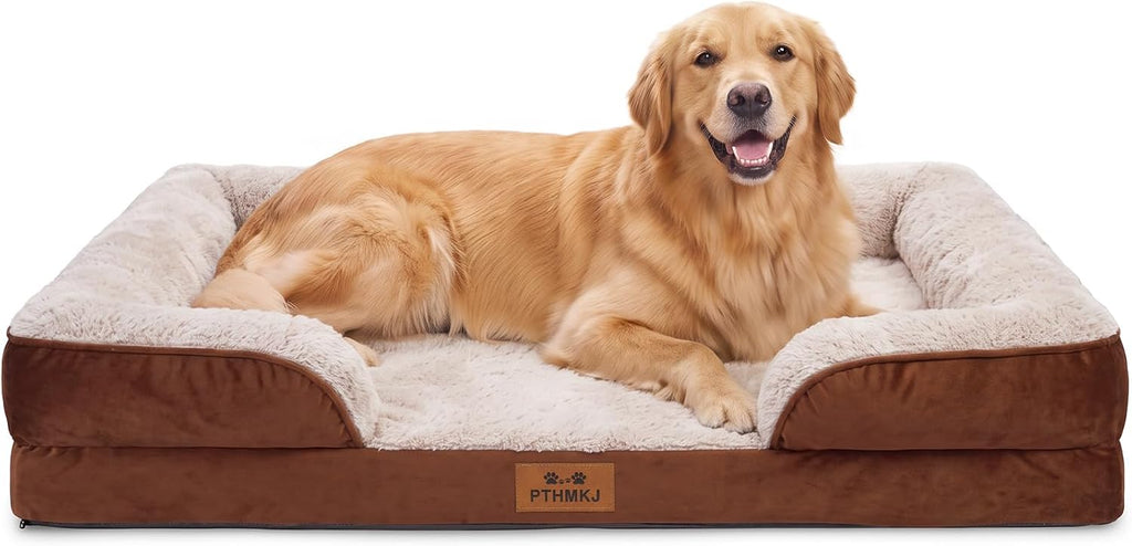 Orthopedic Extra Large Dog Bed, Memory Foam XL Dog Bed Couch, 44" L
