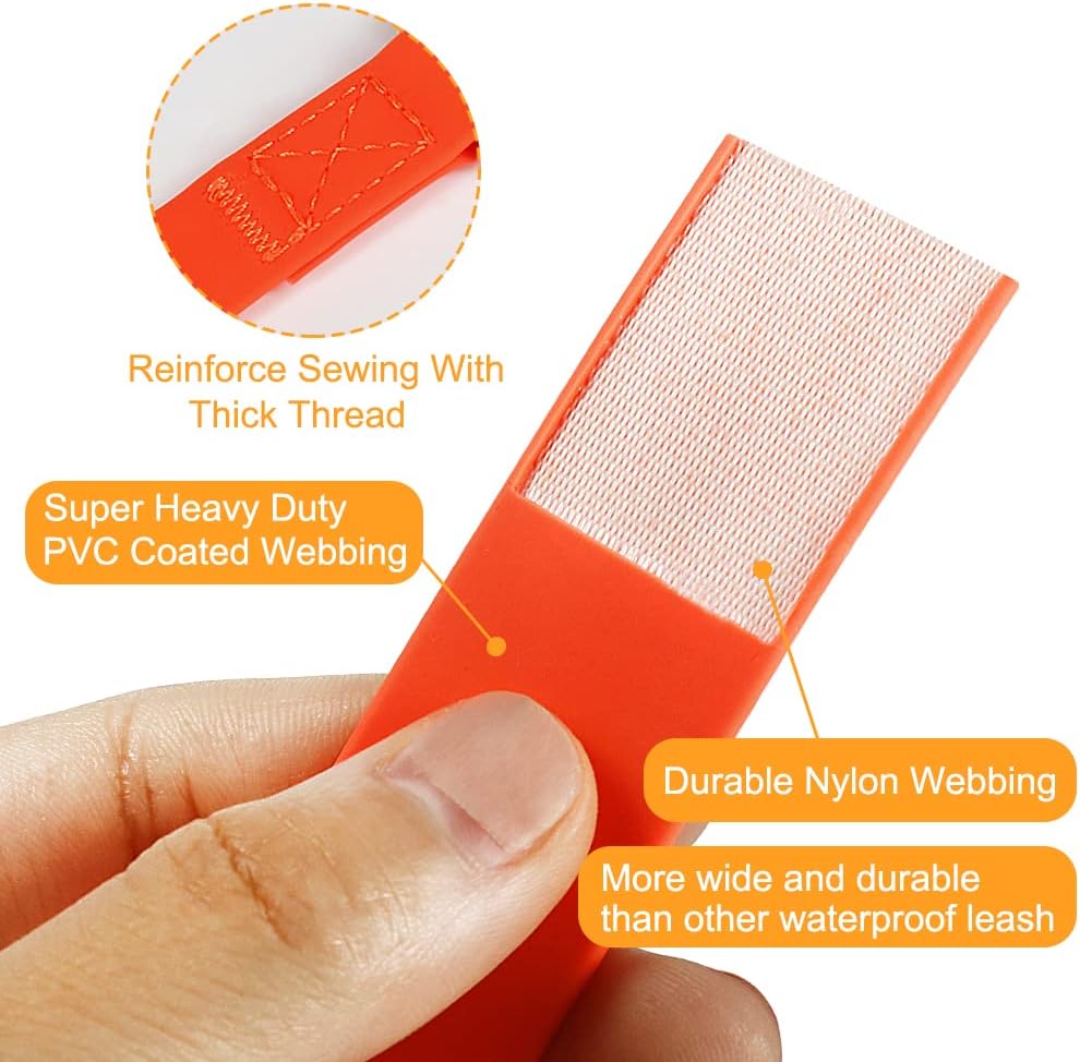 Vivifying Waterproof Long Dog Leash, 20ft Dog Training Leash, Orange