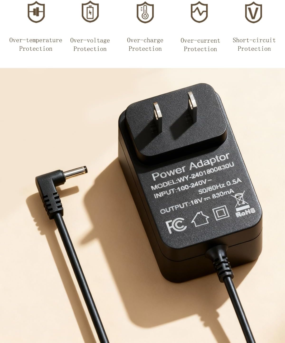 Charger for Petsafe Scoopfree Litter Box Compatible with ScoopFree RFA-516 PAL00-14243 PAL00-15342 PAL00-14243 PAL00-14242 Self-Cleaning Litter Boxes Replacement Power Cord 9.8Ft