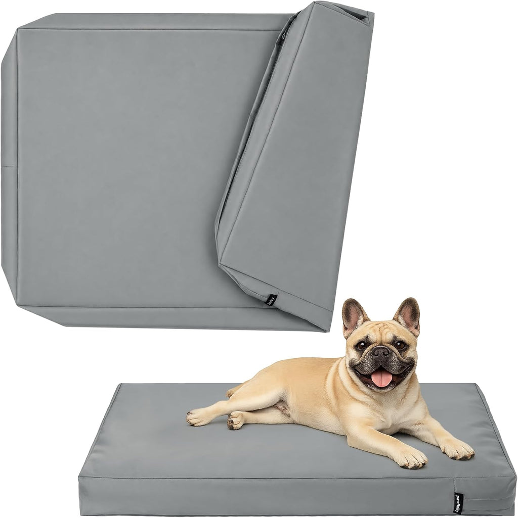 PAWFINITY Small Waterproof Dog Bed Cover Replacement Washable with Zipper