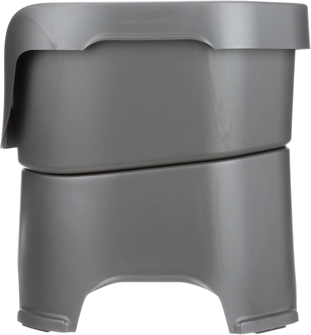 Neater Pet Brands Neater Feeder Deluxe Mess Proof Dog Bowls Elevated for Large Dogs Over 40 lbs, Made in USA, No Spill Raised Dog Food Bowl Stand Feeding Station, Food and Water Bowl Set, Gunmetal 