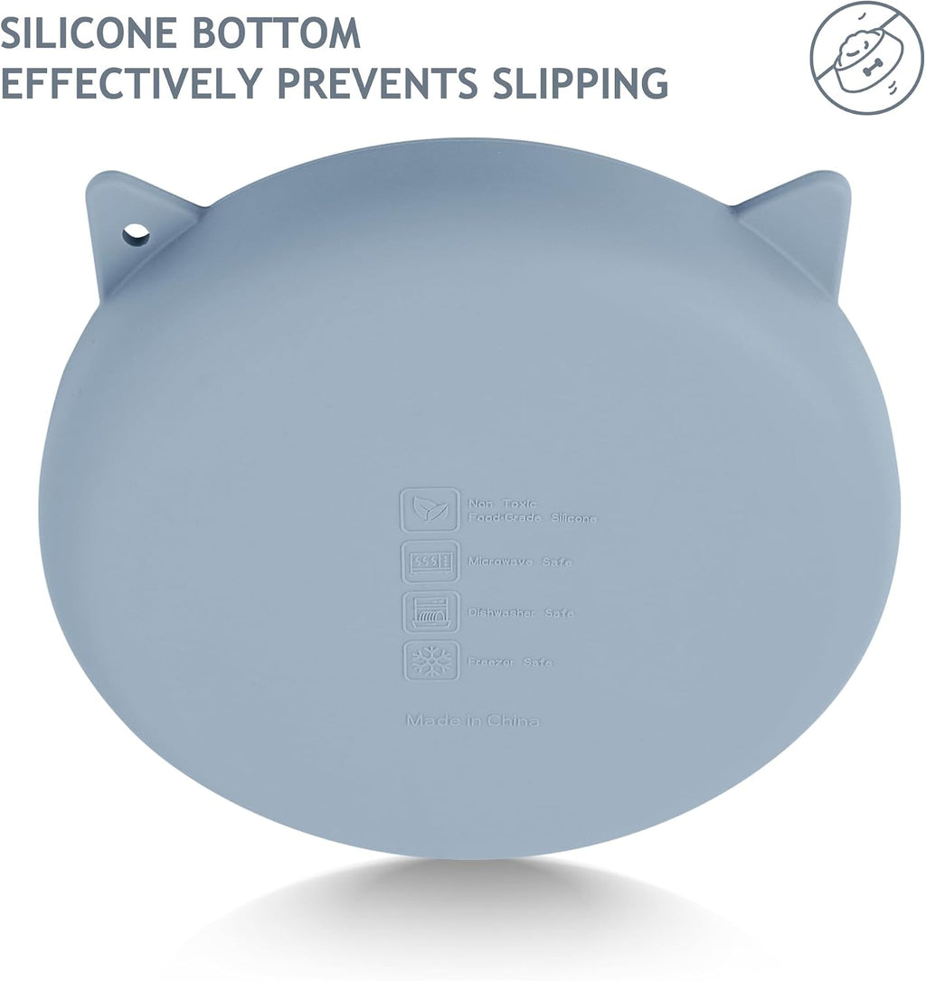 Coomazy Slow Feeder Cat Bowl Silicone Pet Puzzle Feeder for Slow Eating