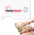 Tick Remover Card, Vet-Approved Tick Removal Tool for Dogs & Cats, 3 Pack Wallet-Size Cards with Built-in Magnifier & Instruction Guide, Portable Pet Care Tool for Home or Outdoor Use