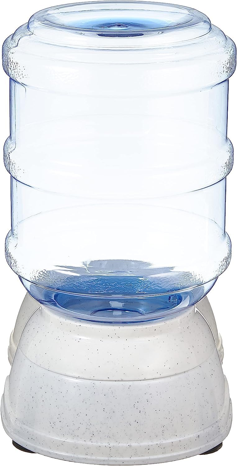 Amazon Basics Gravity Pet Water Dispenser for Cat and Dog, Easy to Clean, 135.3fl.oz Capacity, Small (Pack of 4)