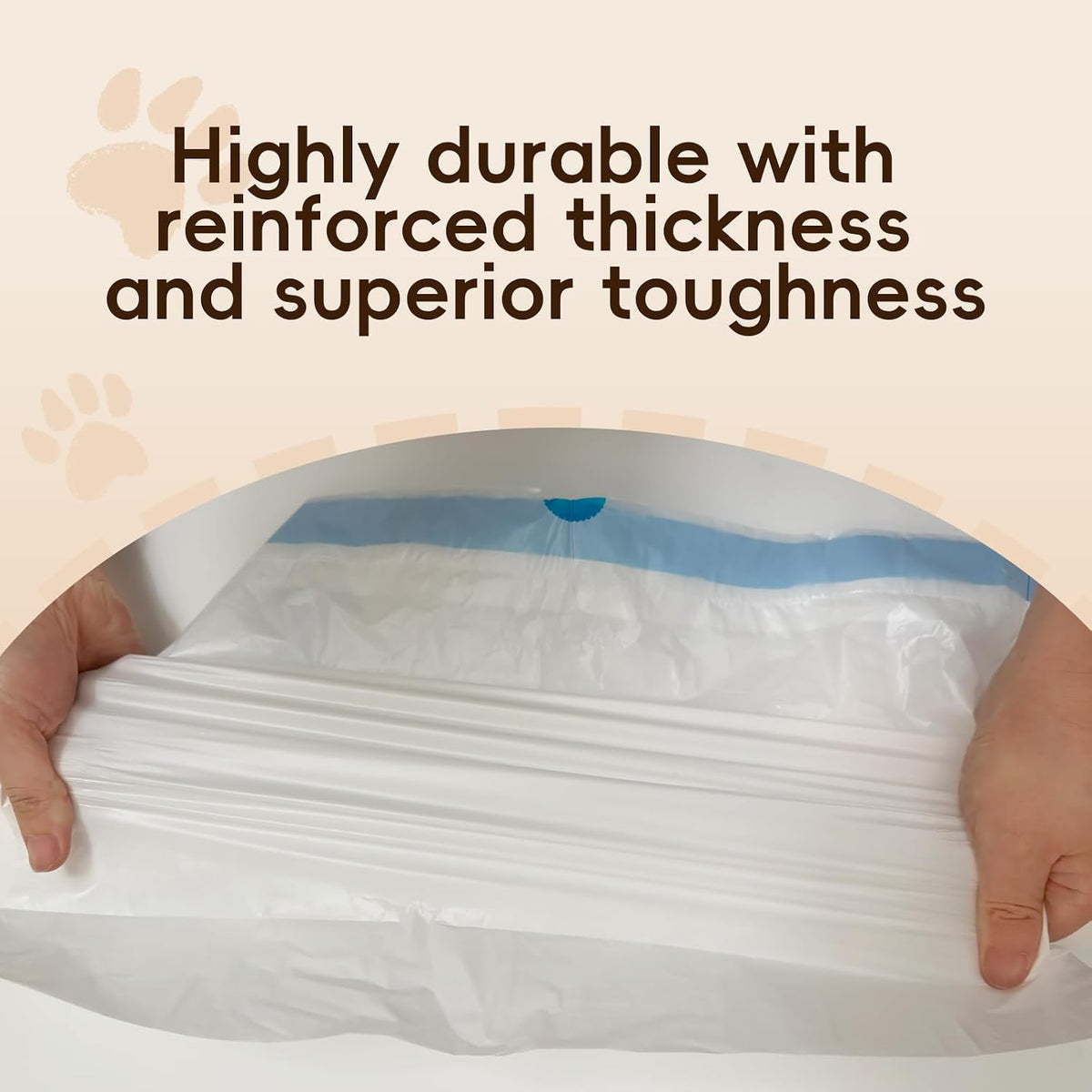 100 Counts Cat Litter Box Liners Bag Fit For MW-SC01/MW-SC02/MW-LR01 Automatic Self Cleaning Cat Litter Box, Waste Bags, 18" x 12.6"Heavy Duty Replacement Trash Bags with Drawstring
