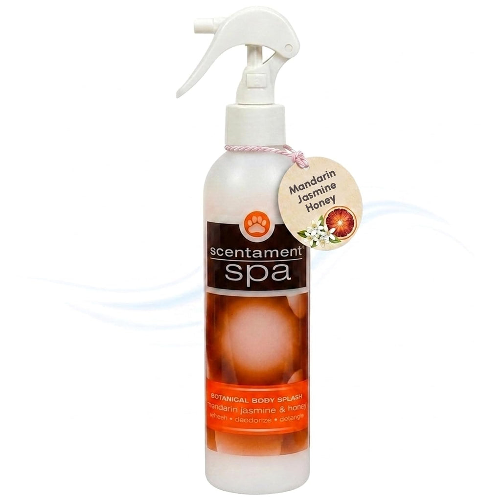 Best Shot Scentament Spa Botanical Body Splash, Detangler Spray, Body Spray for Pets, Cat and Dog Cologne Spray, Mandarin Jasmine Honey, 8 Oz.