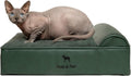 NOAH & PAW Small Cat & Dog Bed Orthopedic Cooling Memory Foam 20x15x6.5
