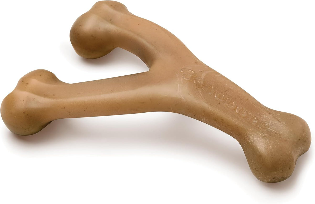 Benebone Wishbone Dog Chew Toy for Aggressive Chewers, Venison, Large