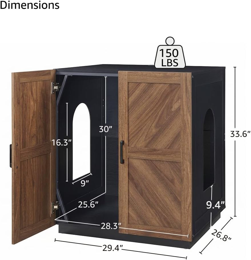 unipaws Cat Litter Box Enclosure for Self-Cleaning & Automatic Litter Boxes