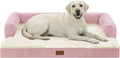 Waterproof Orthopedic Dog Bed for Extra Large Dogs, 45x35in, Pink
