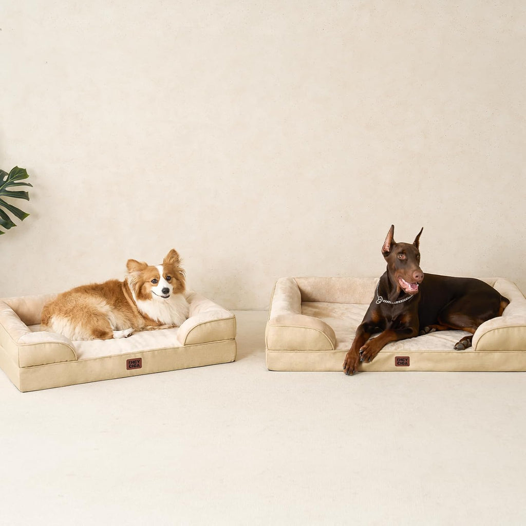 EHEYCIGA Orthopedic XXL Dog Bed, Waterproof Washable XL Big Pet Bed 46"