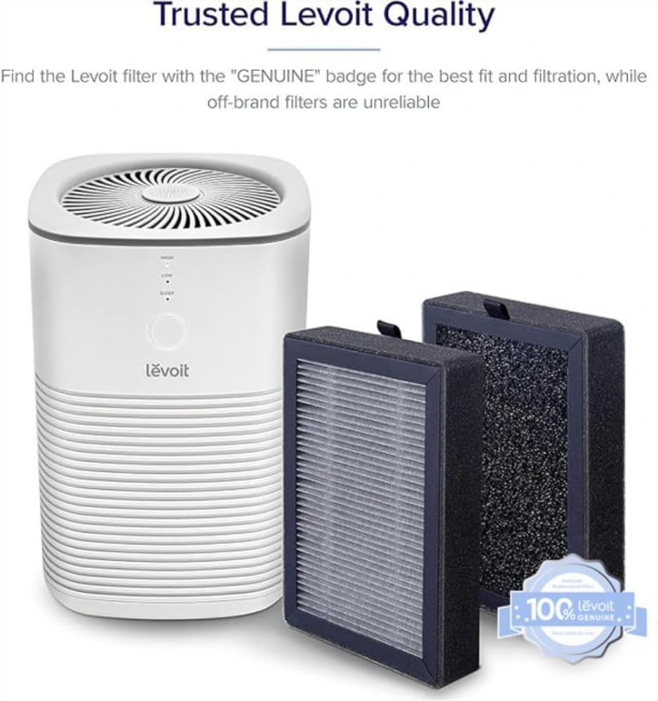 Levoit LV-H128 Air Purifier Replacement Filter, Genuine Air Purifier Filter