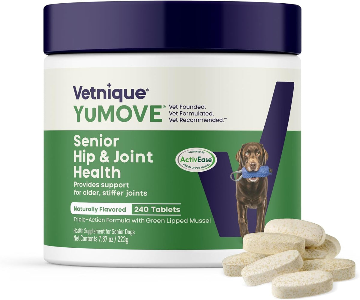 YuMOVE Senior Dog Joint Supplement Glucosamine & Green Lipped Mussel 240ct