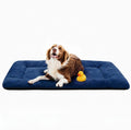 Dog Crate Pad Washable Dog Bed for Crate Large Cozy Mat 48-Inch Navy Blue