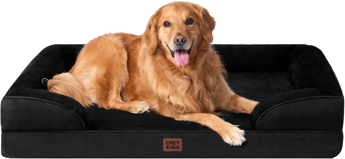 EHEYCIGA Orthopedic Dog Beds Large Sized Dog, Waterproof Washable Pet Bed