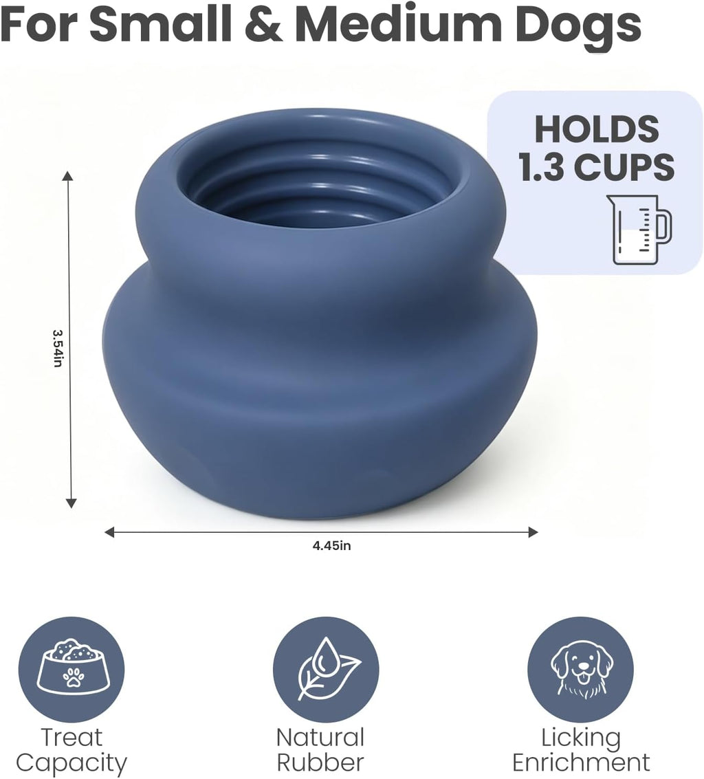 MateeyLife Freeze Dog Enrichment Lick Toy, Stuffable Frozen Lick Treat Bowl