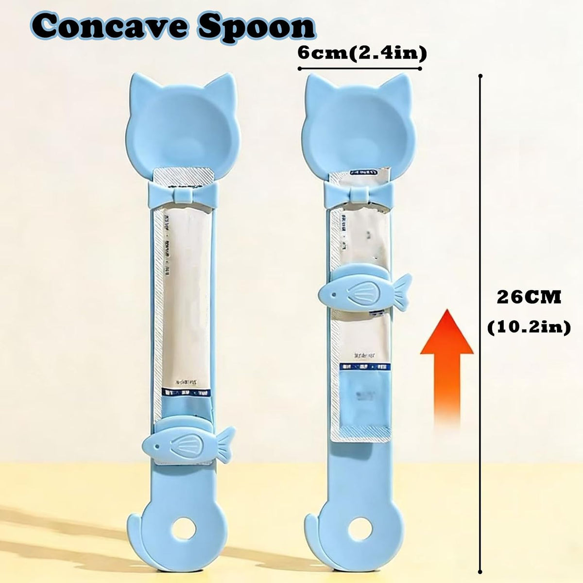 Cat Treat Spoon Squeeze & 3 Pcs Can Lids | Cat Treat Feeder for Liquid Snack | Universal Silicone Pet Can Covers BPA Free | Churu Spoon Dispenser(Blue)