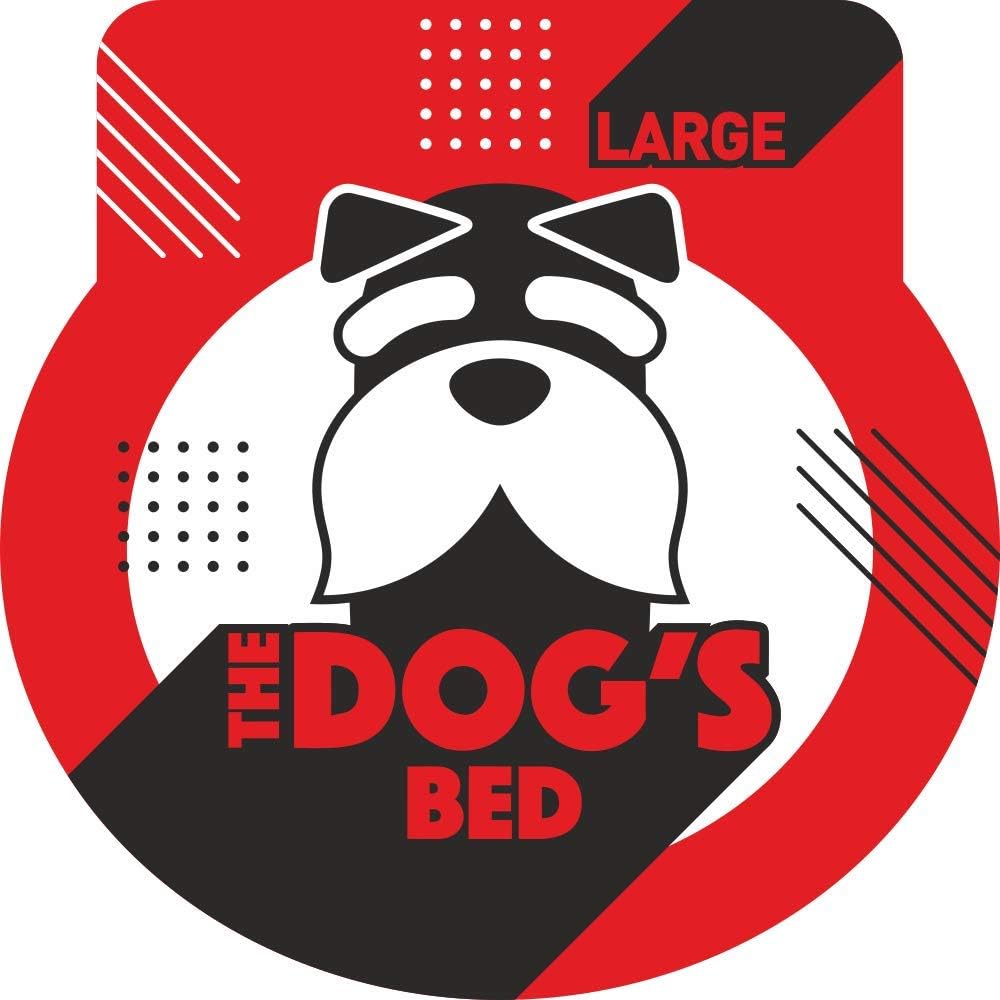 The Dog’s Bed Replacement Outer Cover, Plush Fabric, Grey, Large
