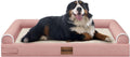 NANUYA Orthopedic Dog Bed for Jumbo Dogs, 53 x 42 Inch, Pink