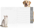 Double-Side 2 in 1 Pet Food Mat & Cooling Mat (White, 31"*16")