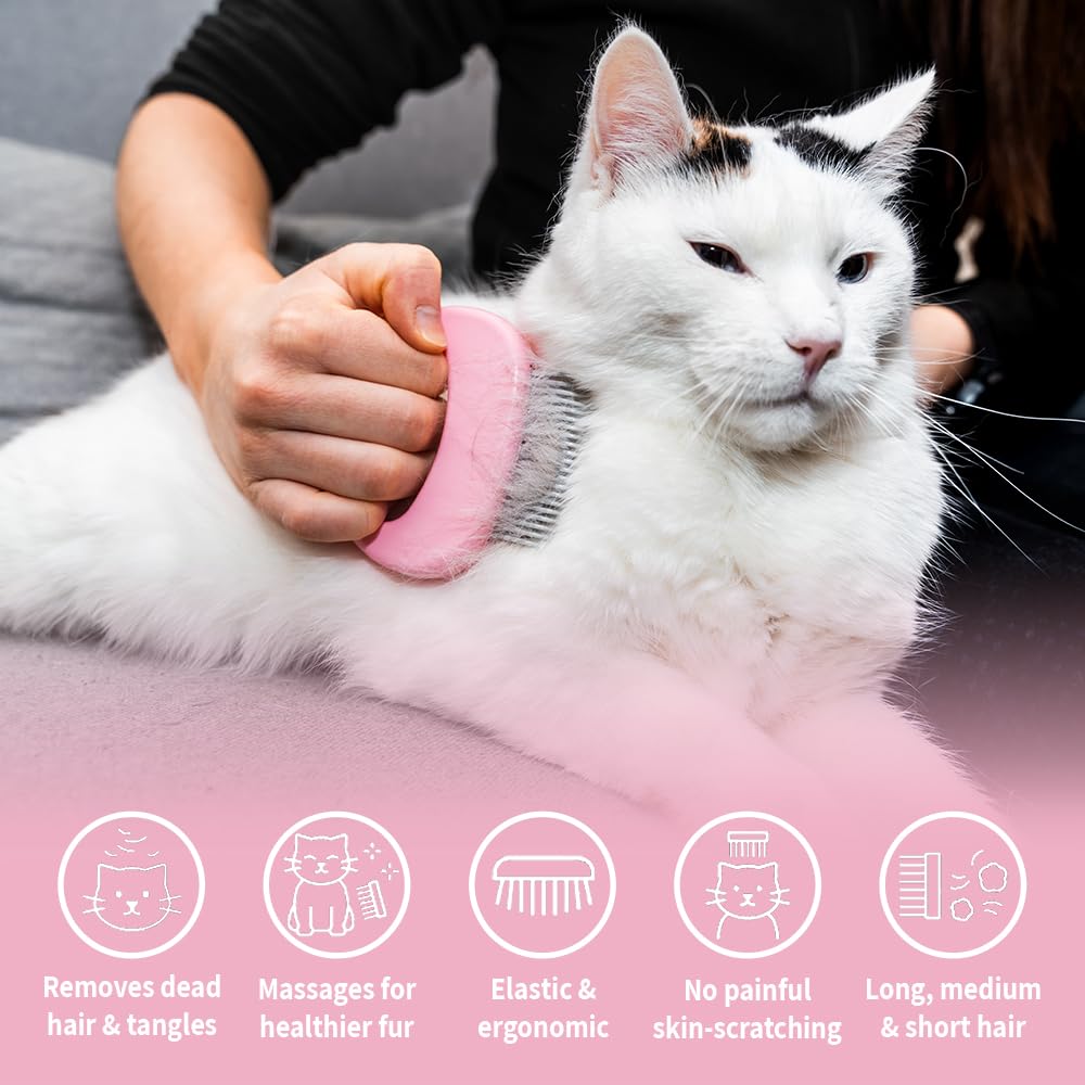 Leo's Paw The Original Pet Hair Removal Massaging Shell Comb