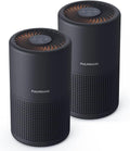 Air Purifiers for Bedroom, FULMINARE H13 True HEPA Filter (Black 2 Pack)