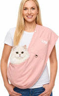 Ice Silk Dog Sling Carrier, Adjustable Safety Strap