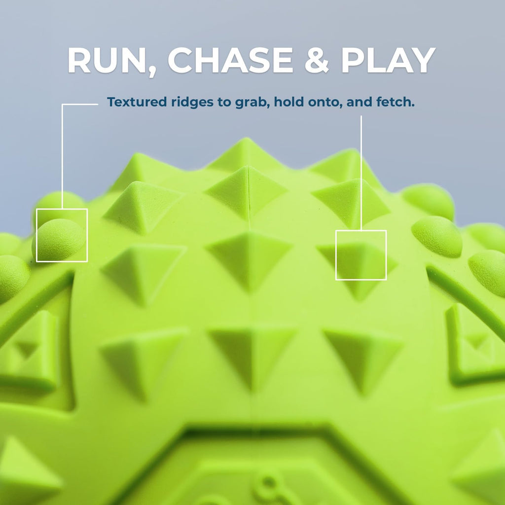 Best Pet Supplies Squeaky Dog Toys with Soft Durable Fabric for Small, Medium and Large Pets Interactive Toy for Indoor Play, Supports Active Biting and Play - Green, Large