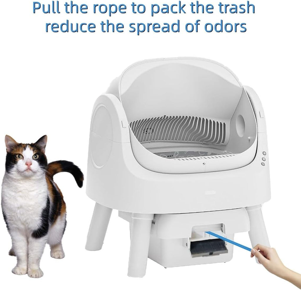 300ct Replacement Pet Pivot Litter Box Bags Compatible with Autoscooper 11 | Cost‑Effective 0.02mm Drawstring Bags, Convenient, Hygienic, Sturdy, and Durable, the Perfect Size
