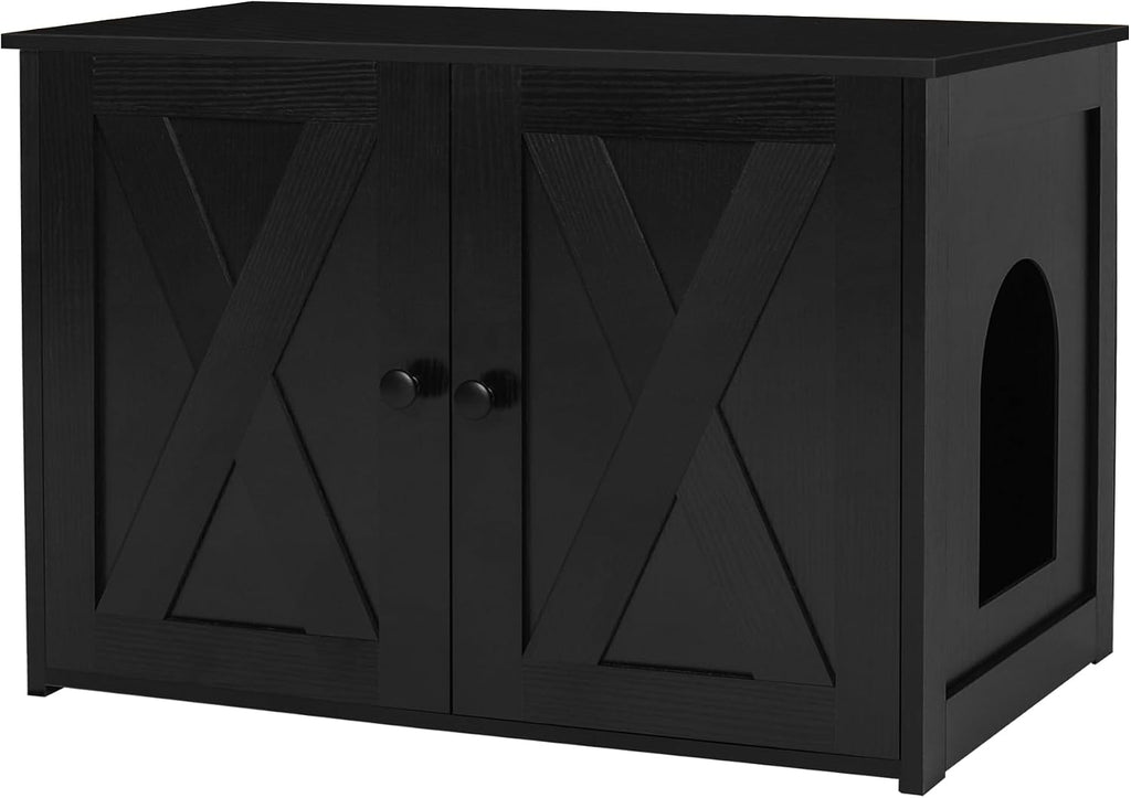Dwanton Cat Litter Box Enclosure, Hidden Litter Box Furniture, 27.6 Inches
