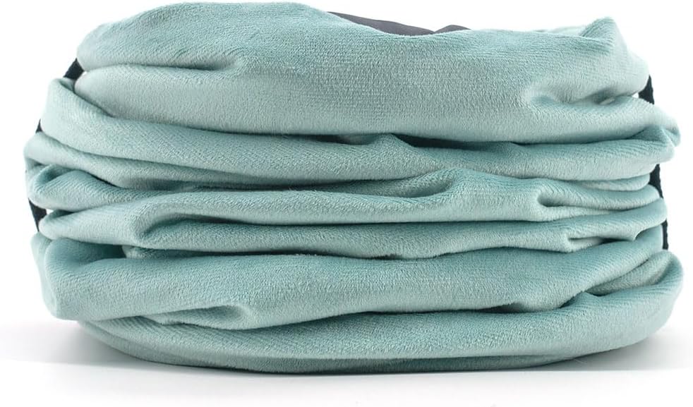 Velvet Fabric - Foldable/Collapsible - 140x25 cm (55.12x9.84 Inches) Cat Tunnel (Baby Blue)