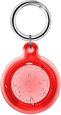 IPX8 Waterproof Case for AirTag 2nd Gen (2026) & 1st Gen, Full Body Holder Keychain, Anti-Scratch Cover for Apple for Air Tags, Luggage, Pet Collar, Car Keys, Kids（Red）