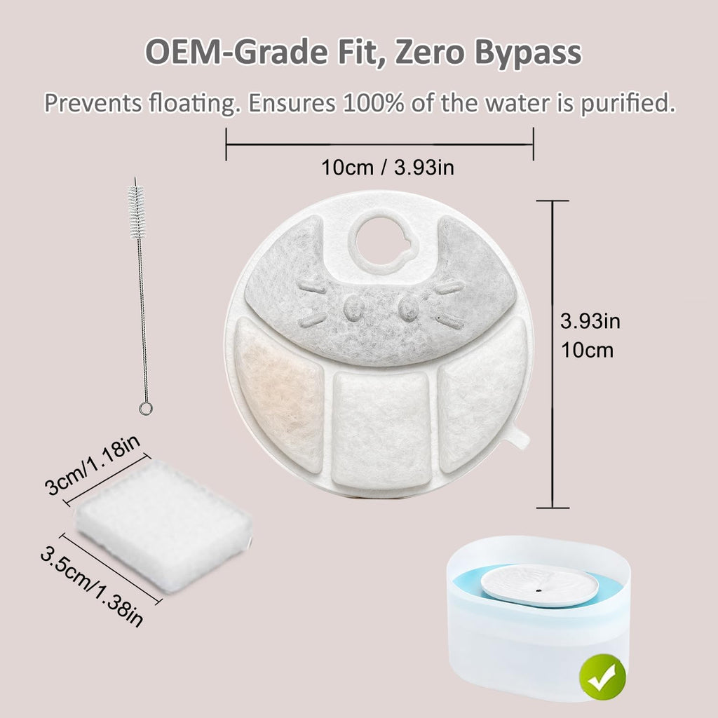 Pet Water Fountain Filters Fit for Petlibro Capsule Dog Fountain PLWF008
