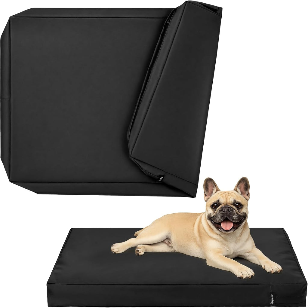 PAWFINITY Small Waterproof Dog Bed Cover Replacement Washable with Zipper