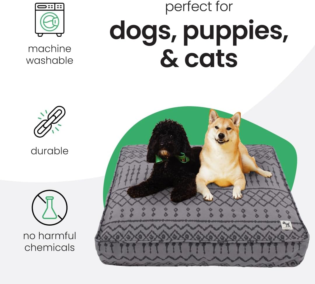Molly Mutt Wild World Dog Bed Duvet Cover, 100% Cotton Canvas Cover for Dog, Puppy, or Cat Bed, Durable, Washable, and Free of Harmful Chemicals, Huge, 36"x45"x5"
