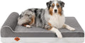 Laifug Orthopedic Dog Bed, Grey 46''x28''x10'', Memory Foam