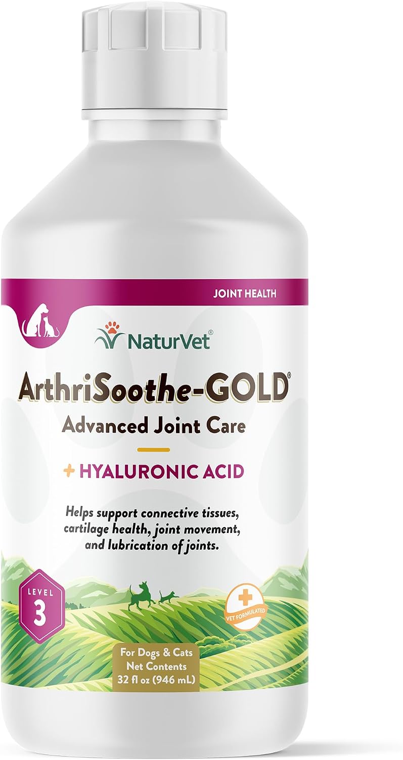 NaturVet ArthriSoothe-Gold Level 3 Advanced Joint Care for Dogs - 32 oz