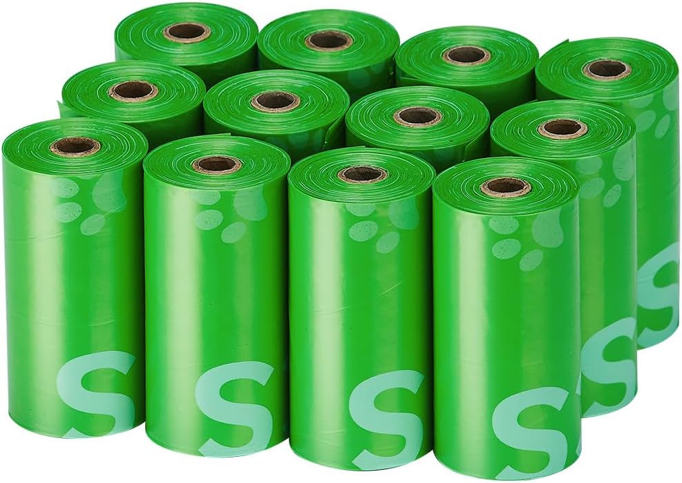 TYPLASTICS Poop Bags for Dogs, 180 Count, 13"x 9", Unscented, 12 Pack of 15 | Refuse Cleanup, Outdoor Walking & Travel, Unscented