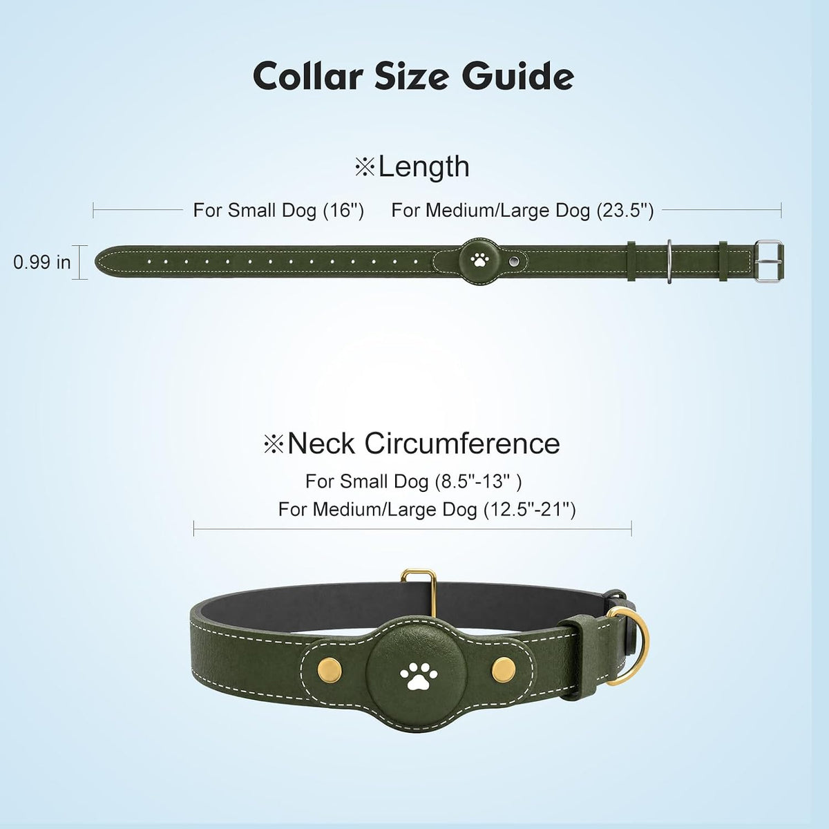 GPS Tracker for Dogs – Smart Dog Collar & Pet Tracker with Real-Time Location, No Monthly Fee, Unlimited Range (iOS & Android) – Fits Small to Large Dogs(Locator Included)