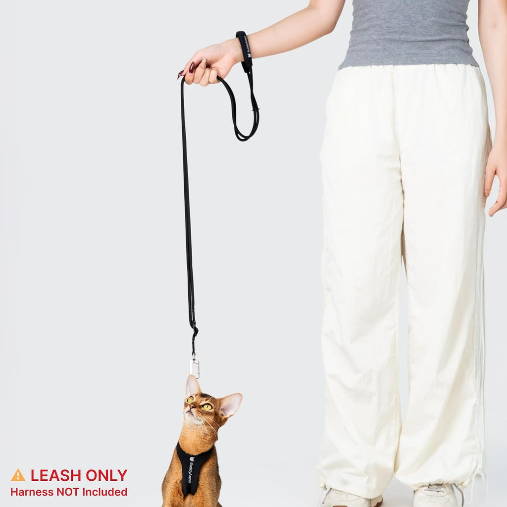 Hands Free Cat Leash Lightweight 5.6-10.1FT Adjustable, Burgundy